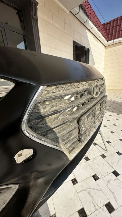 Передний бампер на Hyundai Accent