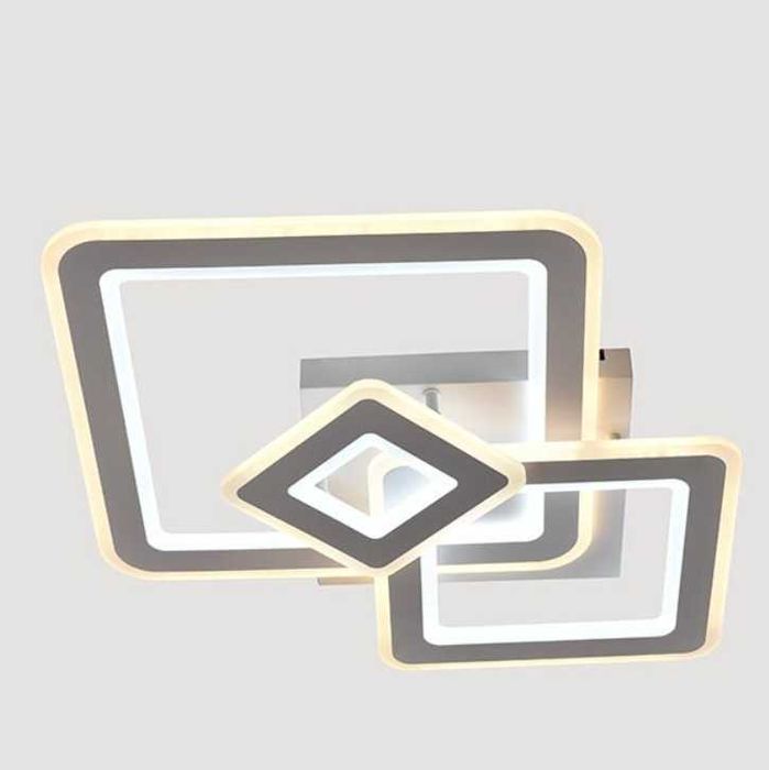 Led полилей абажур Hydrangea 160W с дистанционно управление, Бял