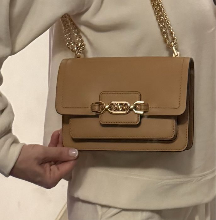 Michael Kors Geantă crossbody Heather mică din piele