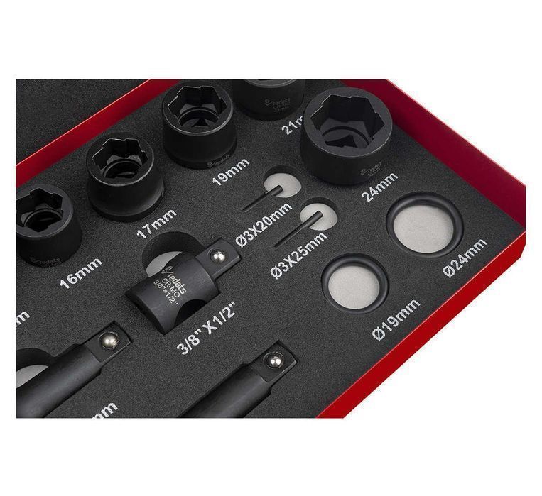 Set extras suruburi prezoane uzate 1/2 19 piese