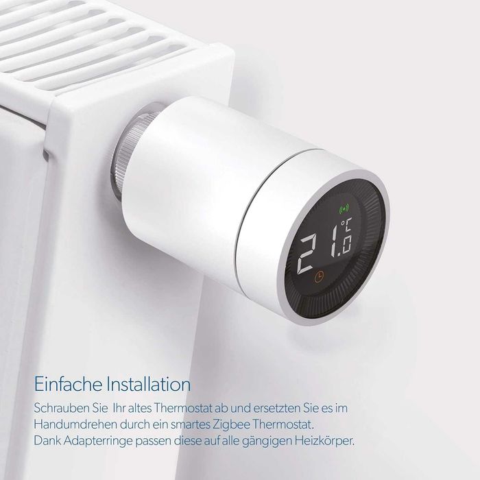 Kit 2+1 Termostat calorifer Smart WiFi cu ecran LCD + gateway.