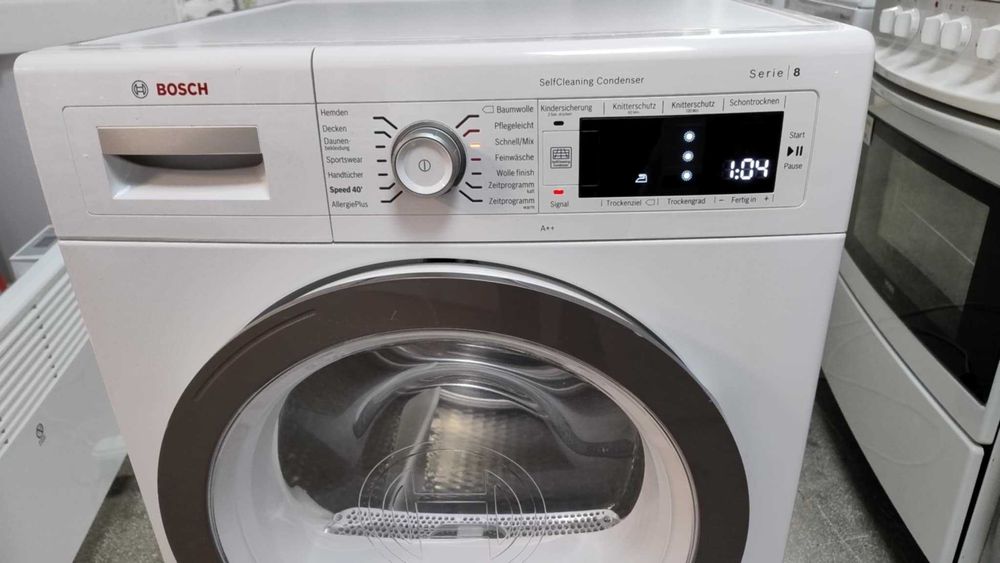 A++ Сушилня с термопомпа Bosch-Бош 8 кг Series 8 SensitiveDrying