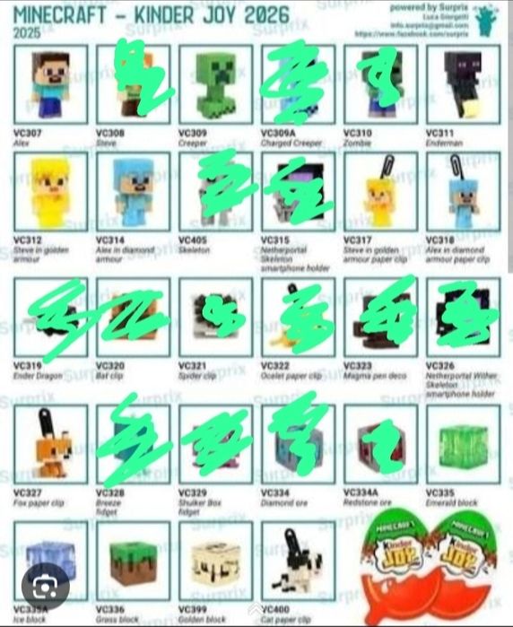 Киндер джой Minecraft осд