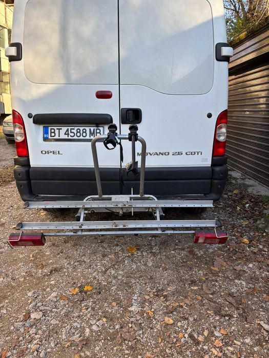 Чупещ багажник за 2 велосипеда за теглича