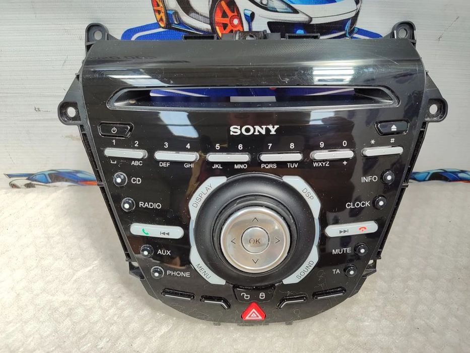 PANOU COMANDĂ RADIO SONY + CITITOR CD + BUTON AVARII / BLOCARE FORD B-MAX 2015 / 2012–2017 / COD OEM AV1T-18K811-SA (5E2)