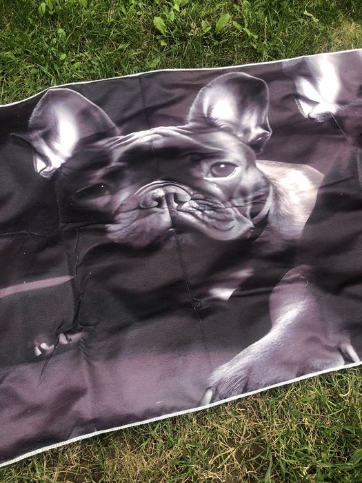 Prosop de plaja nou cu imprimeu Bulldog Francez