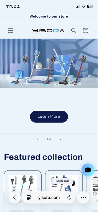 Вертикална прахосмукачка Yisora