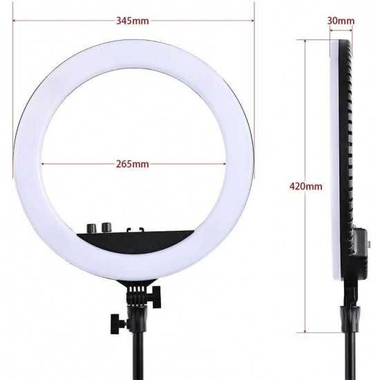 LED ринг лампа 12 инча с трипод и вградено дистанционно