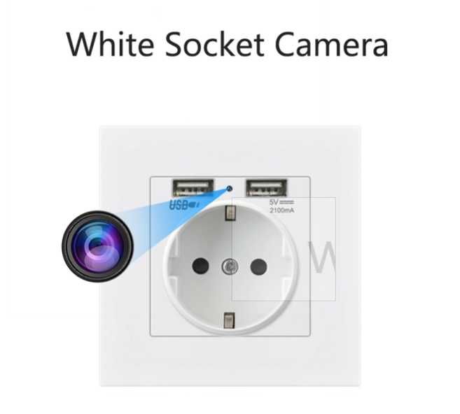 Мини скрита камера в контакт сигурност шпионаж сензор за движение WiFi