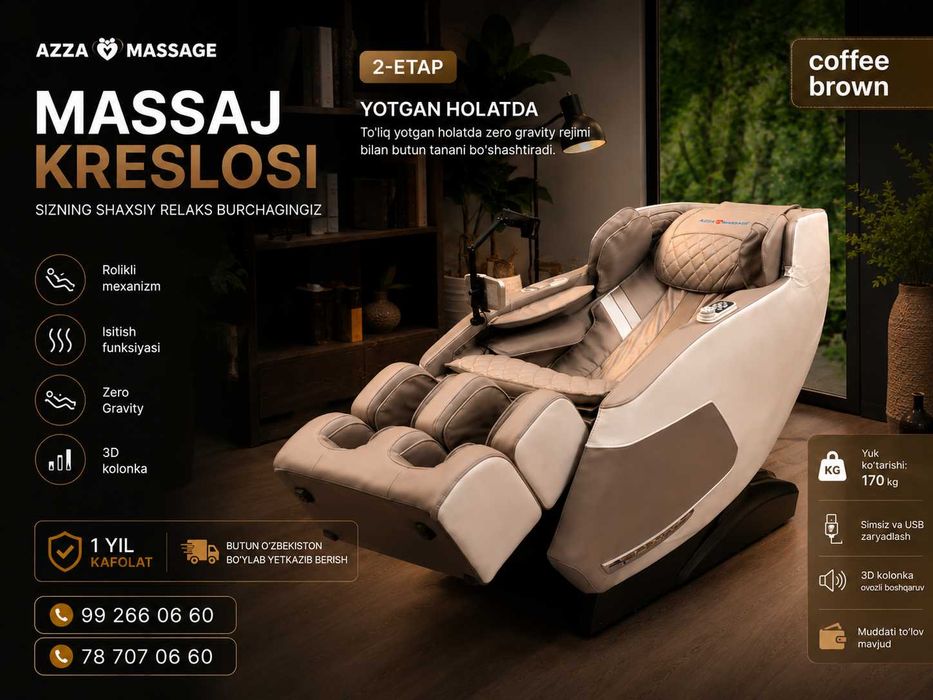 Kun charchog'iga massaj orqali yakun yasang