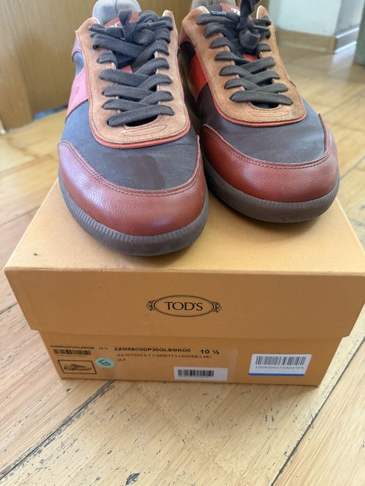 Tod’s оригинал кожанные кеды, 45 размер