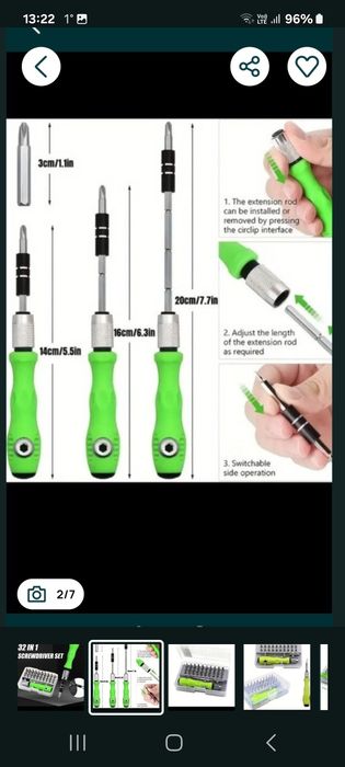 Set șurubelnițe 32in 1 pentru lucrări  fine