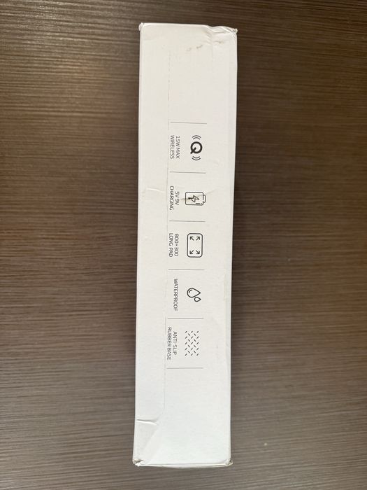 Mousepad gaming cu iluminare RGB și încărcare wireless, negru