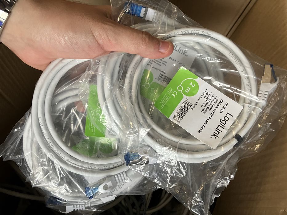 Lot 30 cabluri ethernet  ftp rj45 diferite lungimi