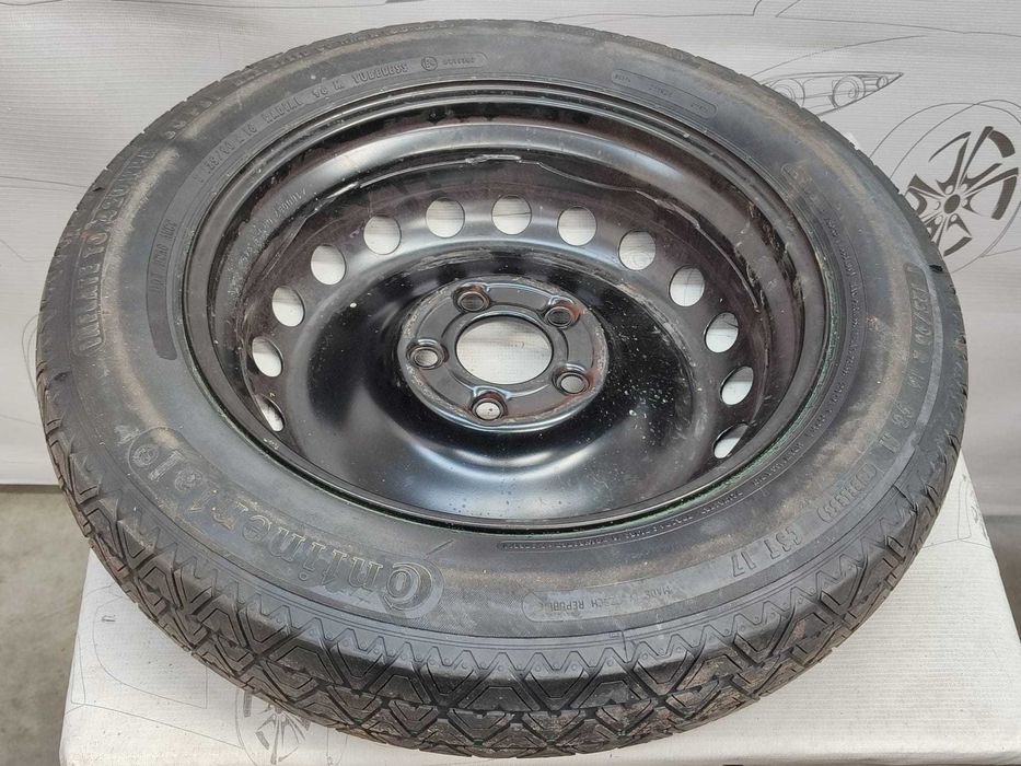 Roată de rezervă slim 5x112 T125/90 R16 DOT 3912 Mercedes-Benz C-Class W204 (2007-2014) Cod:2044000302 (3D)