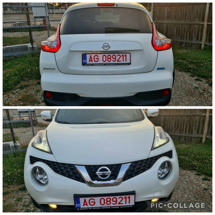 Nissan Juke-an 2017-1.5 Dci110-euro 6-navi-alb perlat-nr rosii
