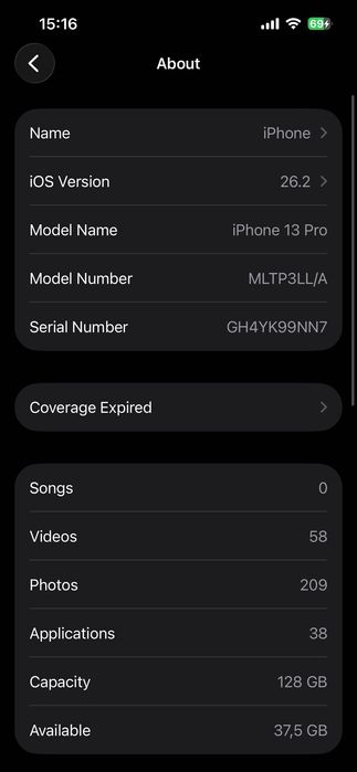 Iphone 13 pro 128 85