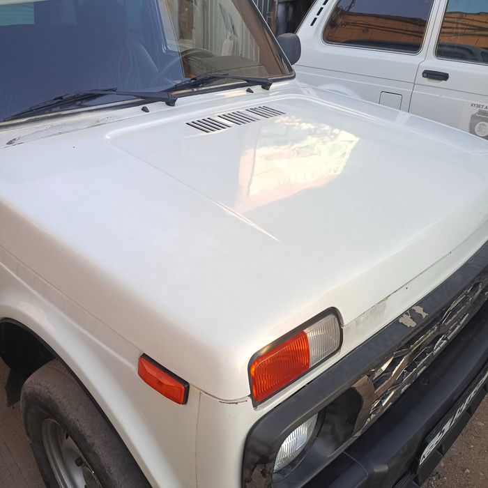 Капот нива 2121 белый