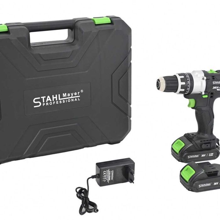 Акумулаторен ударен винтоверт 36V 8Ah с 111 части в куфар StahlMayer