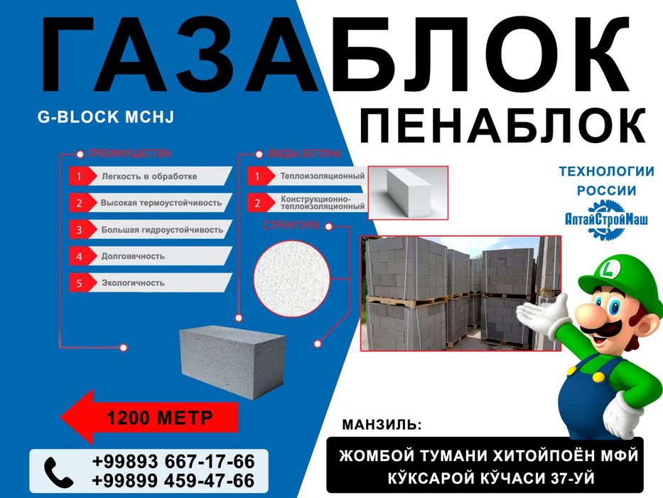 Gazablok  Texnalogiya: Rassiya