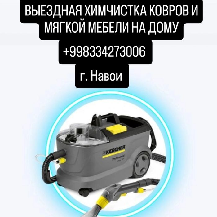 Выездная химчистка ковров и мягкой мебели на дому