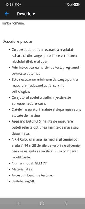 Vand aparat de masaj cu încălzire si Glucometru