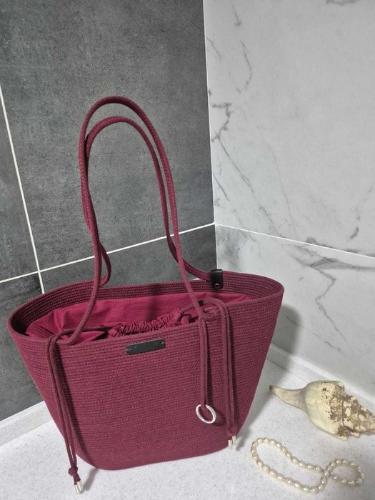 Сумка из х/б шнура ручной работы