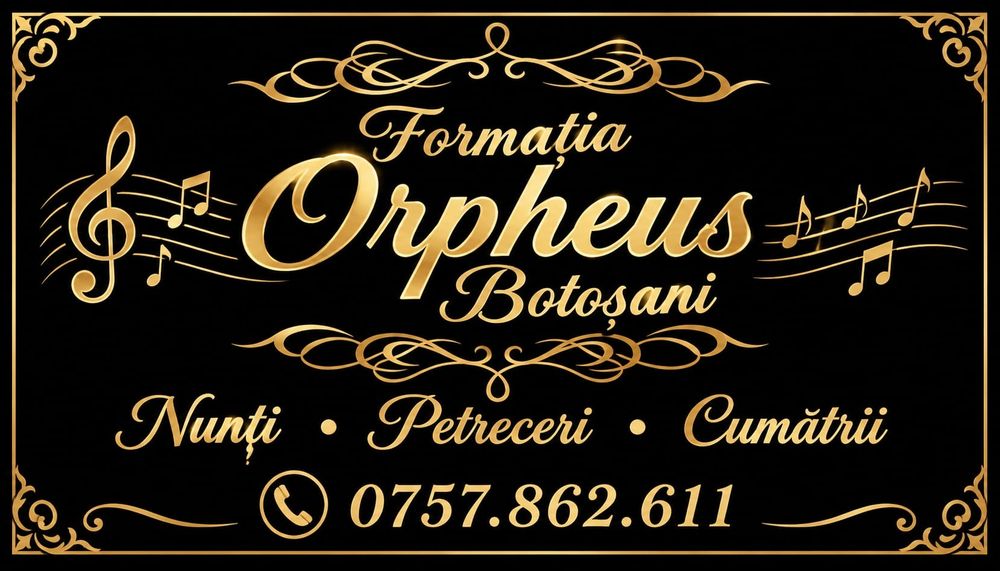 Formația Orpheus Botoșani-nunti, petreceri,  cumătrii