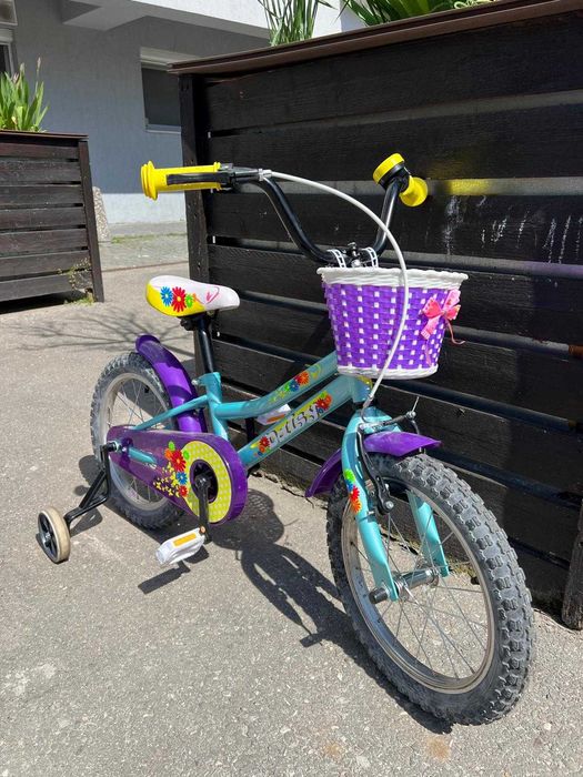 Bicicleta Copii DHS - 16 Inch, Turcoaz