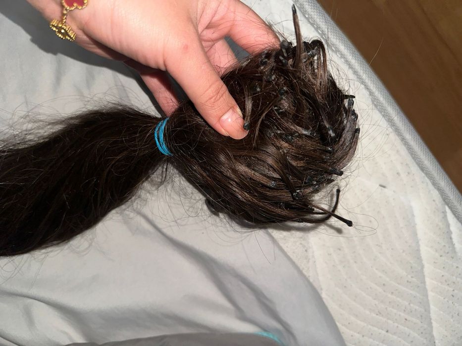 Волосы 60 см брюнет натуральные