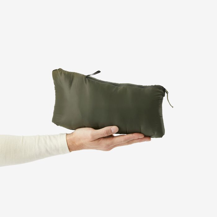 Geacă din puf cu glugă Drumeție Mt100 - produs resigilat Decathlon