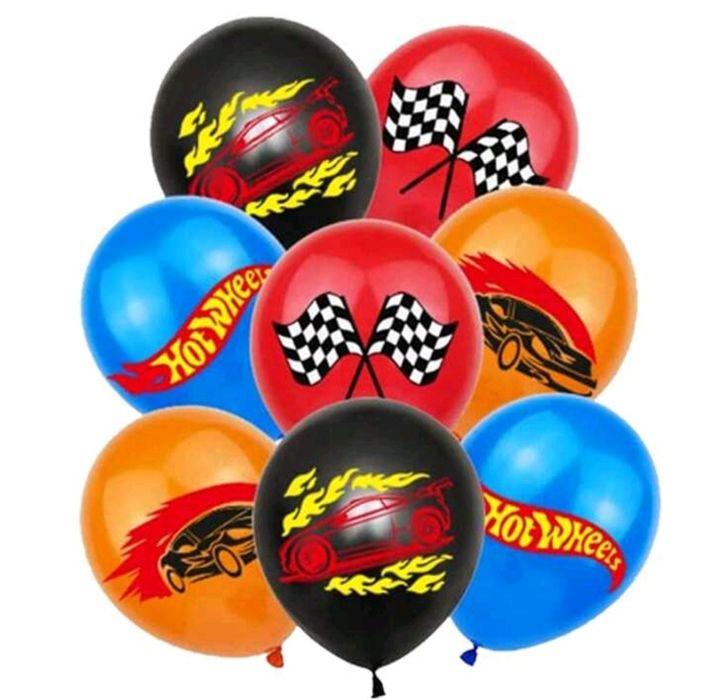 Парти сет украса  Hot wheels и строителни машини