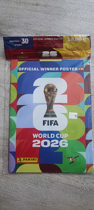 Panini FIFA World Cup 2026 – Poster oficial Spania + 30 stickere – Sigilat