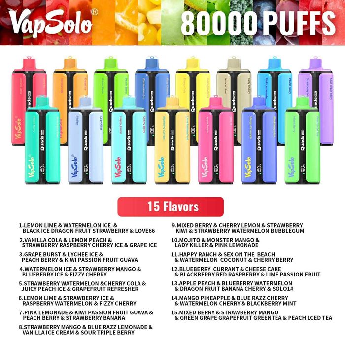 VapSolo 4in1 diferite arome