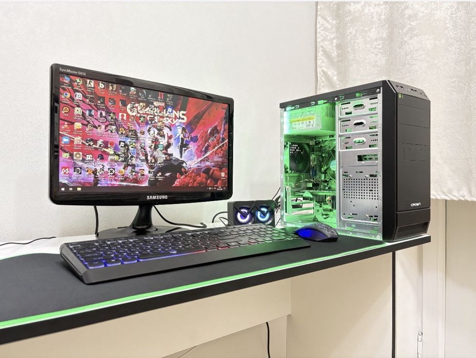 Игровой компьютер Core i3-Gen/8GB/HDD/GT 710-1GB + 19 дюймовый монитор