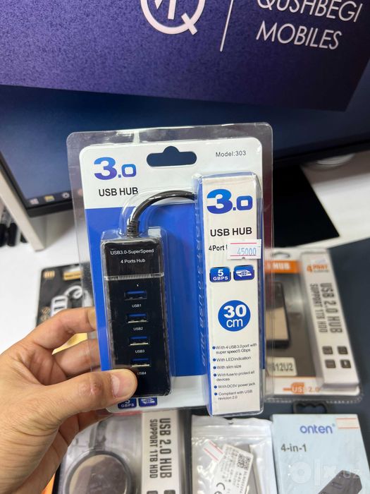 Dostavka! USB Hub 3.0 Type-C USB-A VGa hdmi 4k