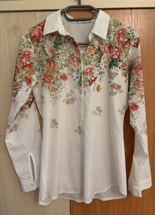 Официална риза с флорален мотив