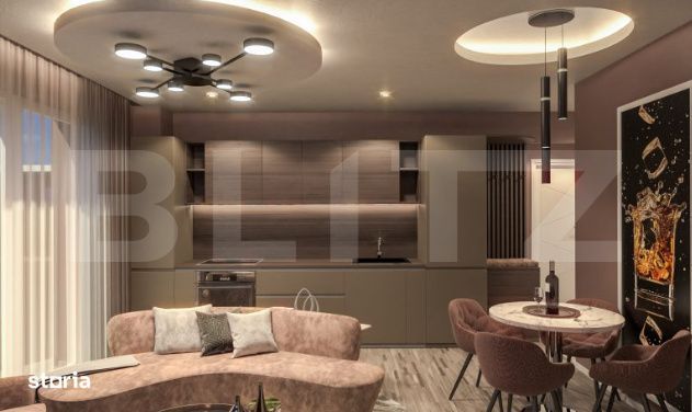 Apartament cu 3 camere, semifinisat, 48.45 mp, zona Primariei