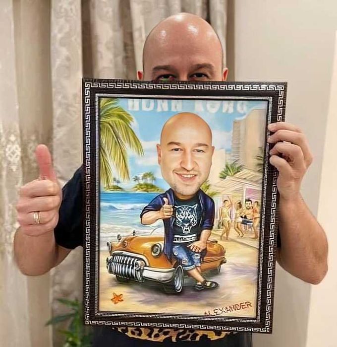 Ръчно Изработена Дигитална Карикатура По Поръчка
