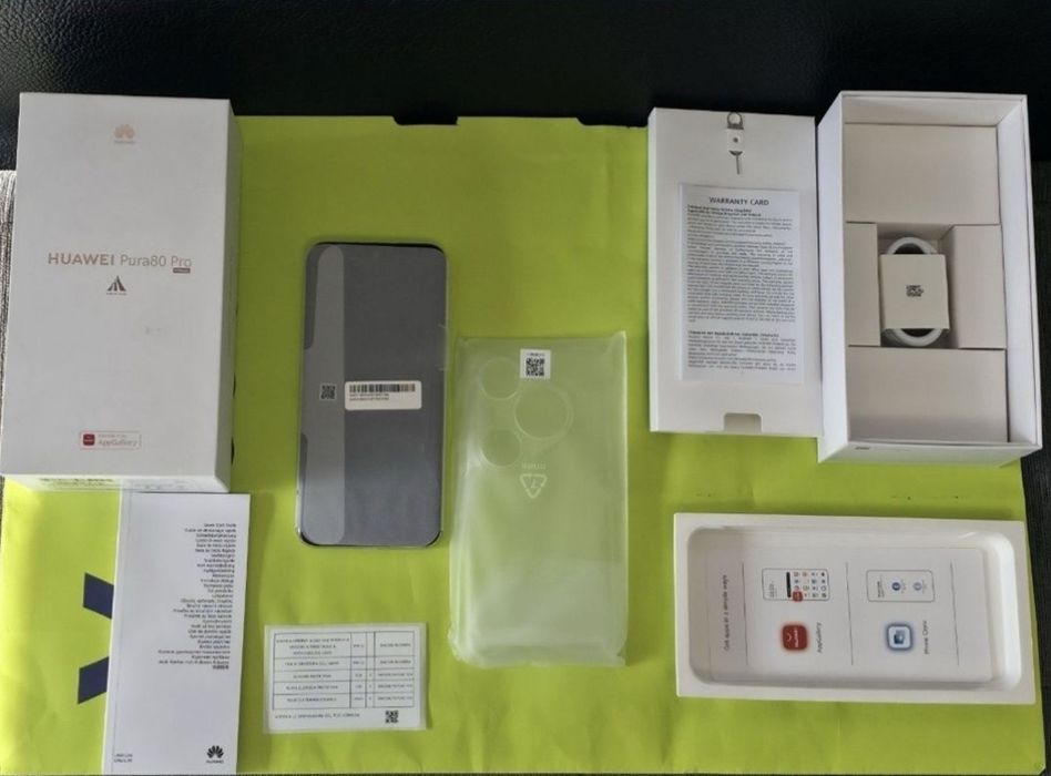 ЧИСТО НОВ 512GB Huawei Pura 80 Pro Гаранция Yettel 2029г. White | Бял