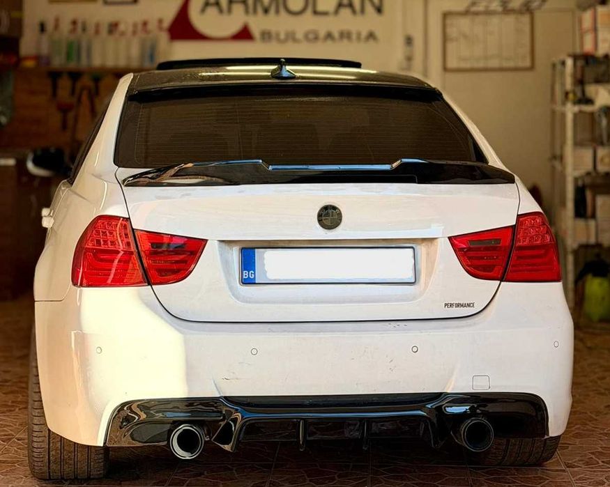 бмв е90 е91 дифузьор / добавка за задна броня bmw e90 e91