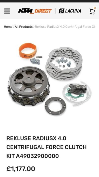 Автоматичен съединител Rekluse RadiusX (KTM / Husqvarna / GasGas)