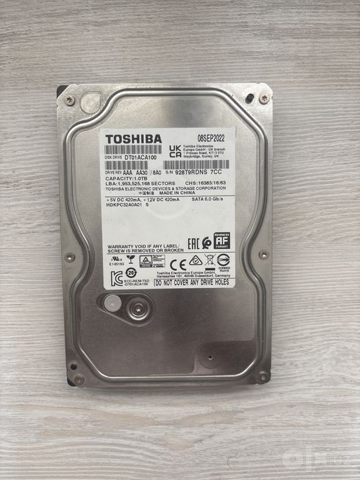 hdd toshiba dt01aca100 1tb