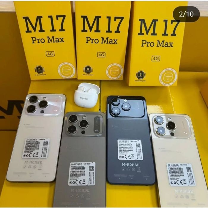 M-HORSE 17 PRO MAX sotuvga keldi 

M17 Pro Max 4G 8+128GB 
TITANIUM GR
