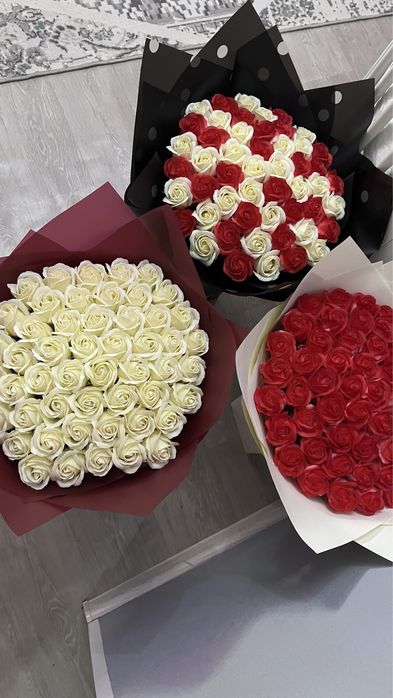АКЦИЯ 101 роза со скидкой 20.мың. 51 роза 12.мың (негізгі баға 20 мың)