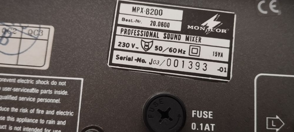Mixer Monacor MPX 8200