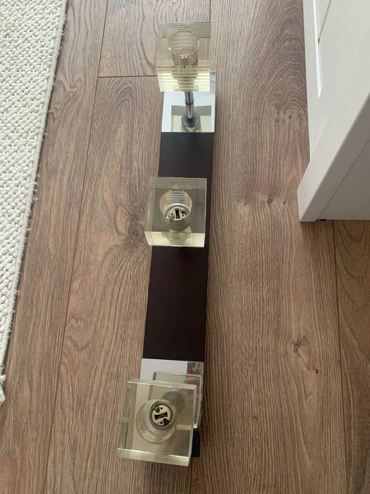 Полилей, метален, цвят венге