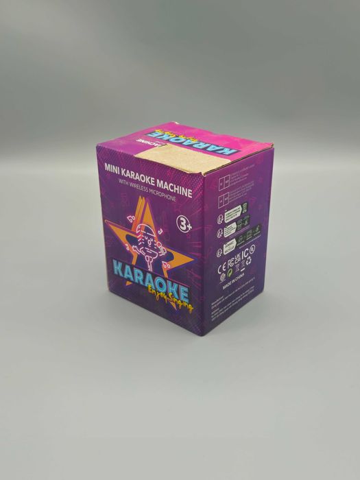 Преносима караоке система с безжичен микрофон и LED говорител!ТОП цена