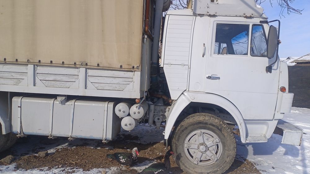 КамАЗ с прицепом турбо