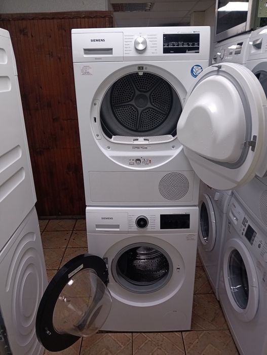 Комплект пералня и сушилня с термопомпа Сименс Siemens IQ 500 A+++ 8кг